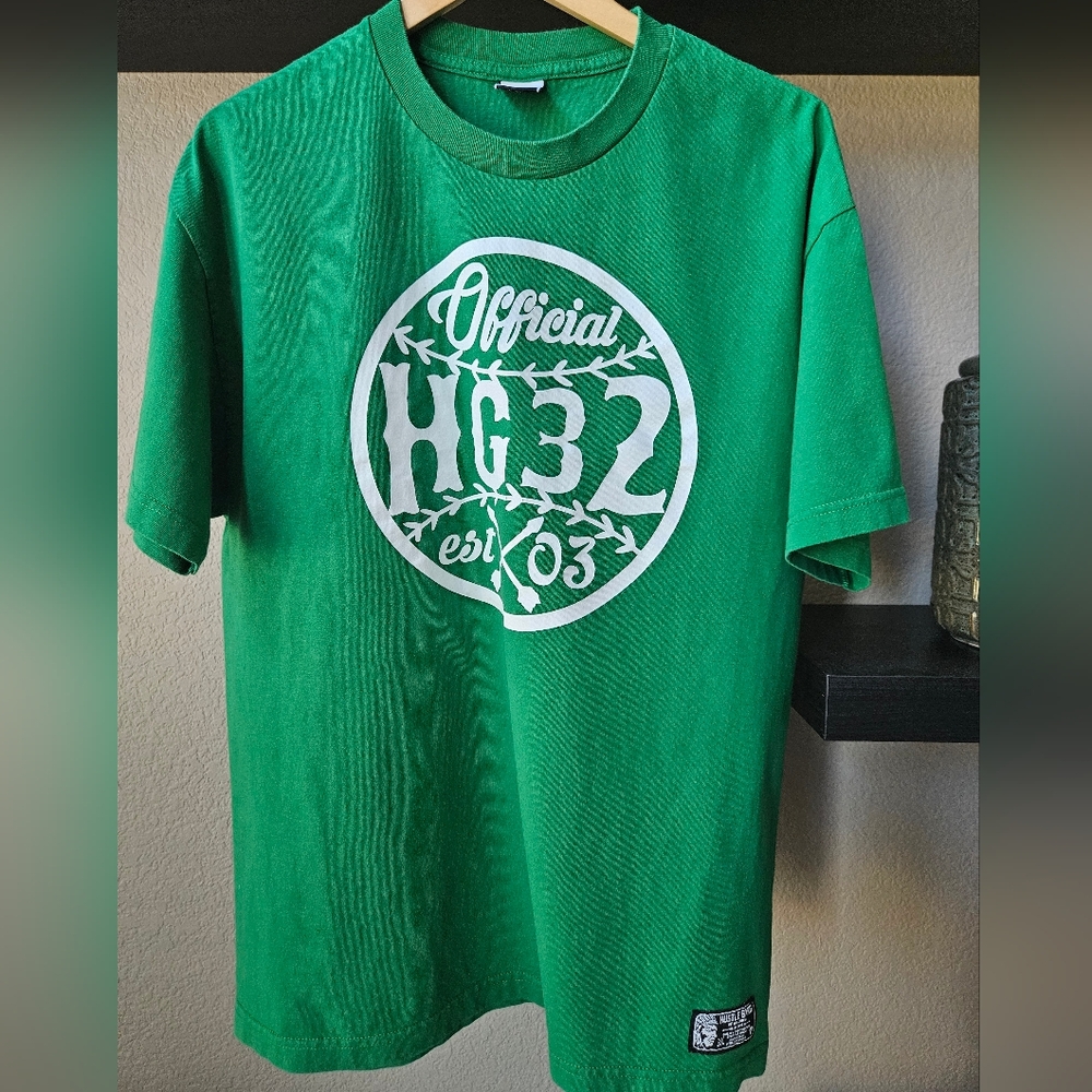 Hustle Gang Official Green T-Shirt XL